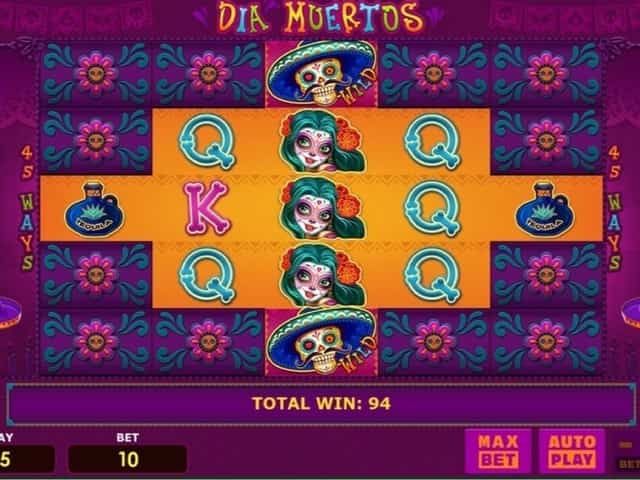 Играть в игровой аппарат Dia Muertos Игровой аппарат Dia Muertos