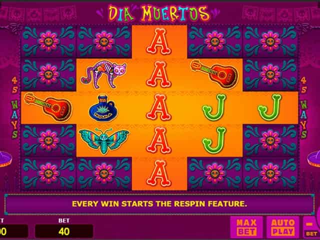 Игровые символы автомата Dia Muertos Правила игры слота Dia Muertos